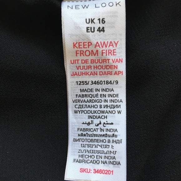 NWT Asos New Look Premium Crop Top Black Beaded Sequins US 12/UK 16/EU 44 - Picture 6 of 6